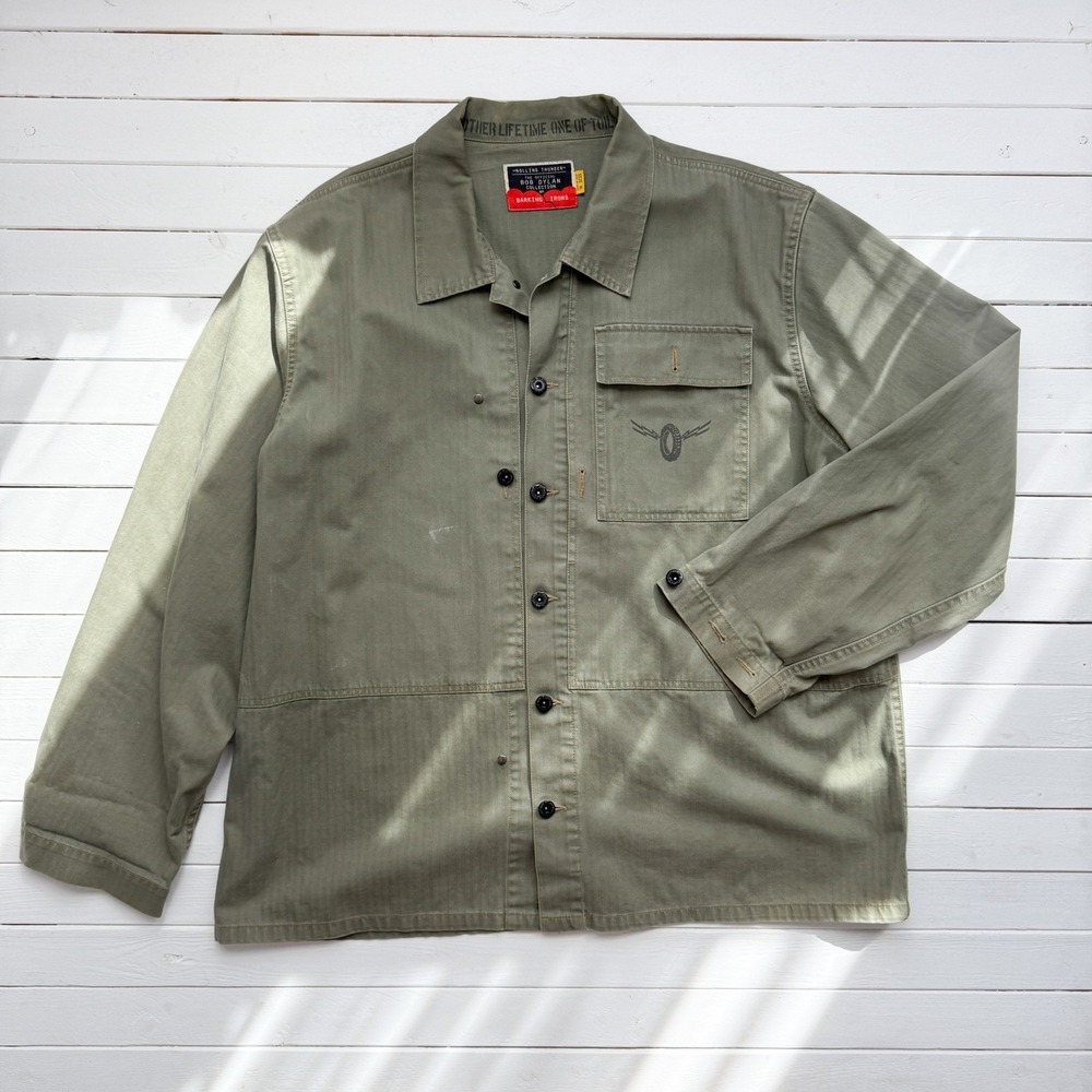 Barking Irons Bob Dylan Rolling Thunder P44 Shelter green jacket size XL